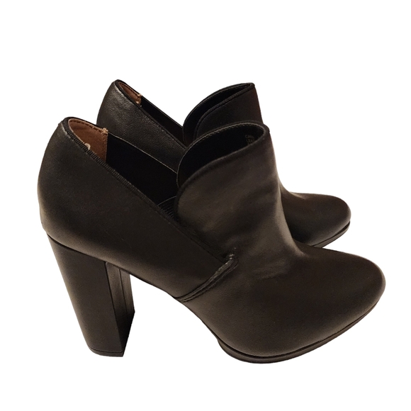 Me Too Cara Black Leather Heels Womens 7 - Picture 4 of 10